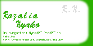 rozalia nyako business card